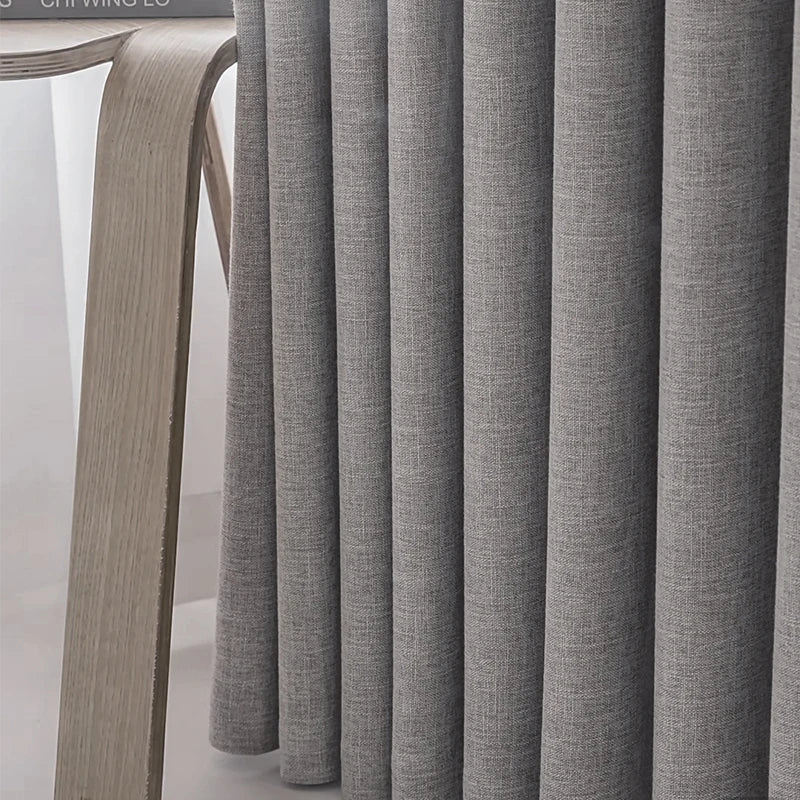 Blackout Curtains | Nod & Slumber Linen Look Bedroom Drapes