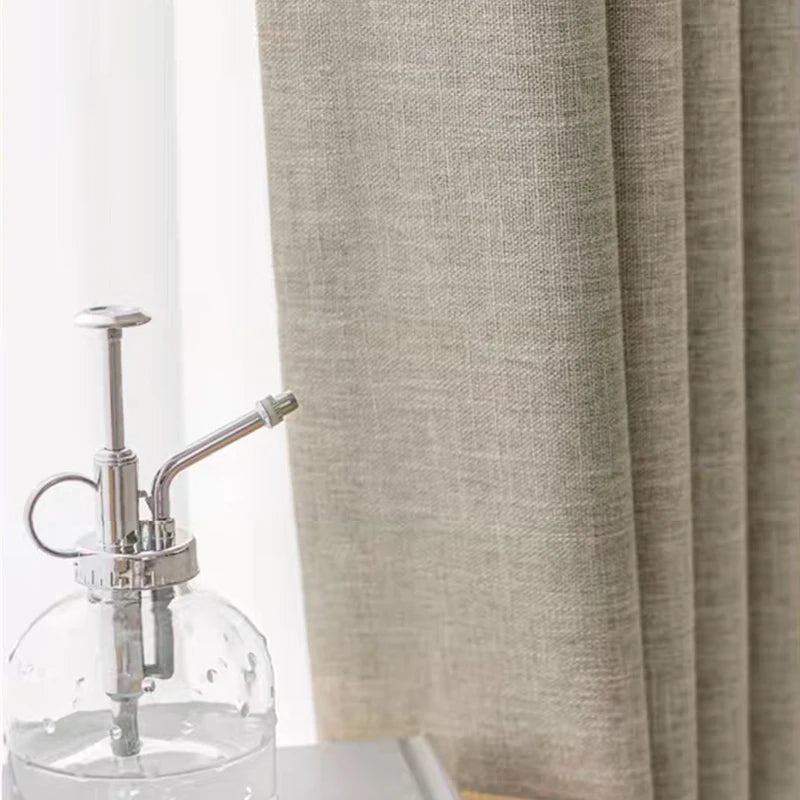 Blackout Curtains | Nod & Slumber Linen Look Bedroom Drapes