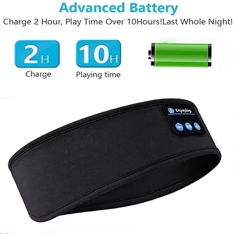 Sleep Headphones Bluetooth Headband | Wireless Music Eye Mask for Sleep