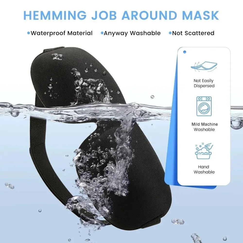 3D Sleep Eye Mask | 100% Light Blocking, Pressure-Free Contoured Fit