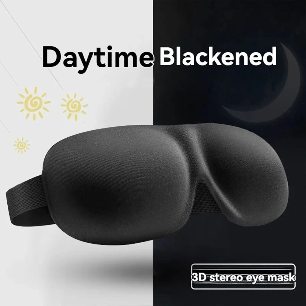 3D Sleep Eye Mask | 100% Light Blocking, Pressure-Free Contoured Fit