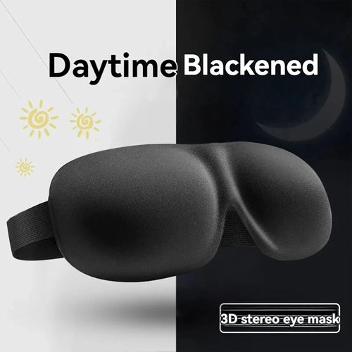 3D Sleep Eye Mask | 100% Light Blocking, Pressure-Free Contoured Fit