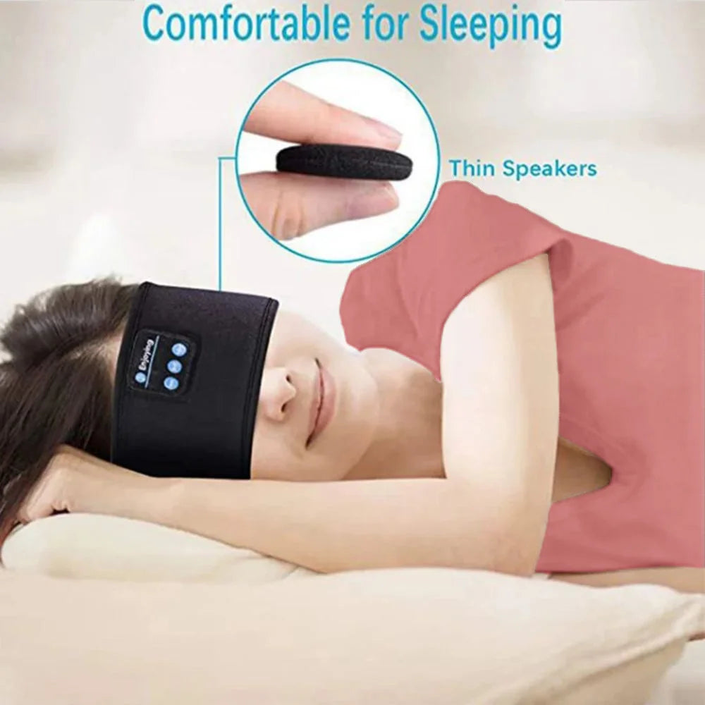 Sleep Headphones Bluetooth Headband | Wireless Music Eye Mask for Sleep