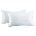 2pcs/lot Solid Silky Satin Skin Care Pillowcases Hair Anti Pillow Case Queen Size Envelope Pillow Covers for Home Hotel Travel